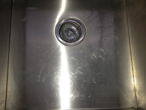 Stainless Commercial Scratched Sink resotiration