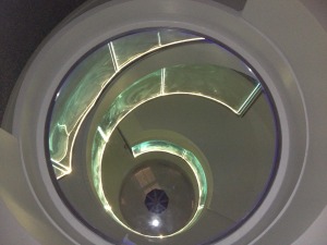 stainless glass stairs